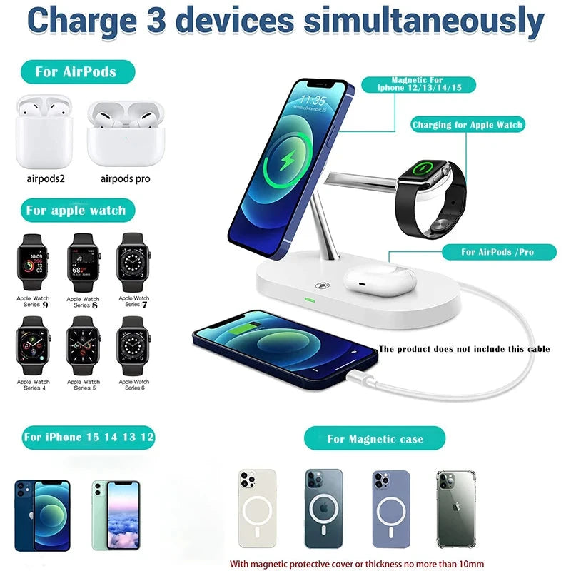 3-in-1 Magnetic Charging Station
